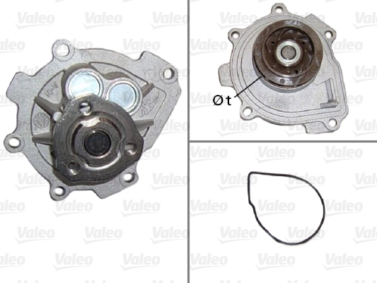 Pompă de apă, răcire motor 506837 VALEO