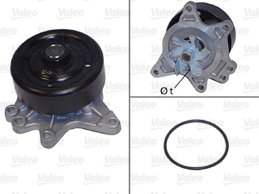 Pompă de apă, răcire motor 506844 VALEO