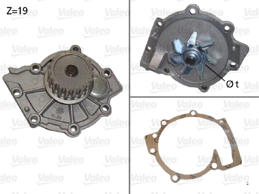 Pompă de apă, răcire motor 506854 VALEO