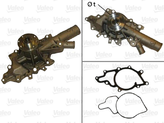 Pompă de apă, răcire motor 506875 VALEO