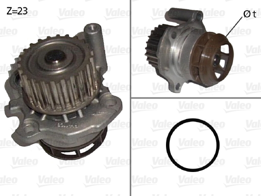 Pompă de apă, răcire motor 506876 VALEO