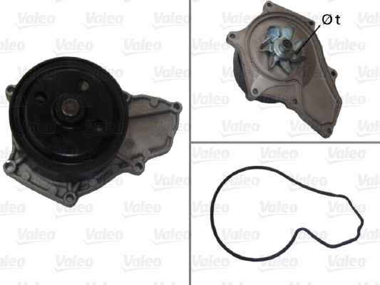 Pompă de apă, răcire motor 506878 VALEO