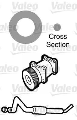 Garnitura,conducta lichid de racire 509745 VALEO