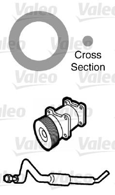 garnitura,conducta lichid de racire 509756 VALEO