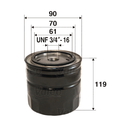Filtru ulei 586036 VALEO