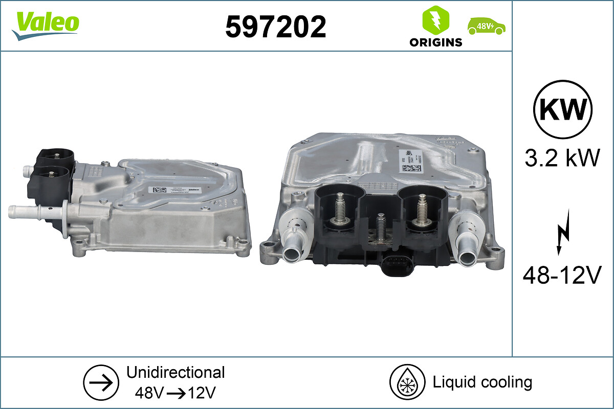 Convertor de tensiune continuă 597202 VALEO