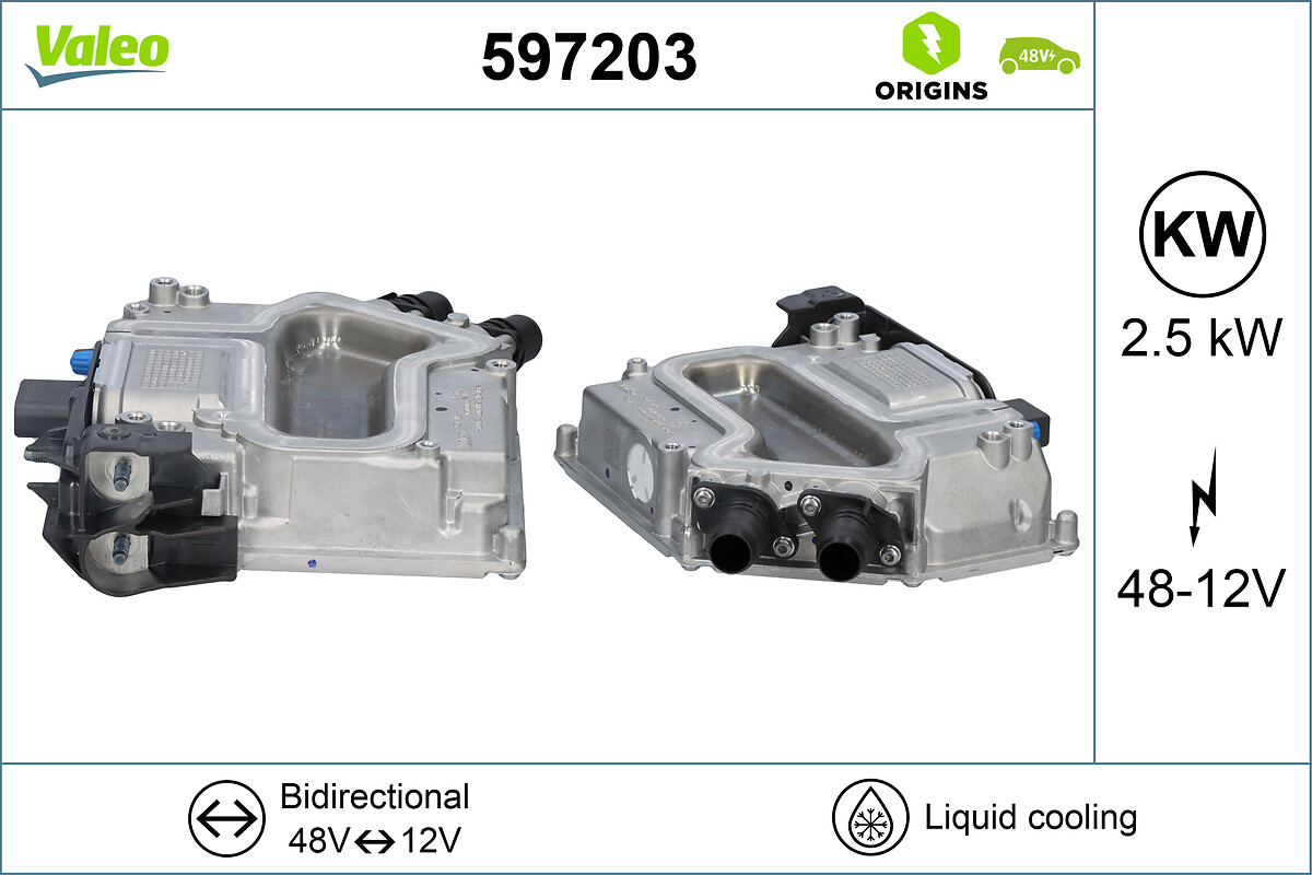 Convertor de tensiune continuă 597203 VALEO