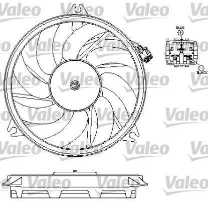 Ventilator, radiator 696069 VALEO