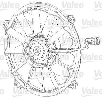 Ventilator, radiator 696091 VALEO