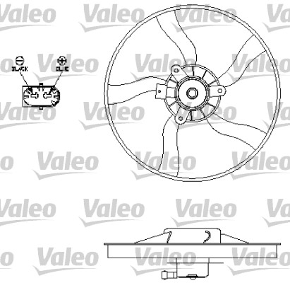 Ventilator, radiator 696134 VALEO