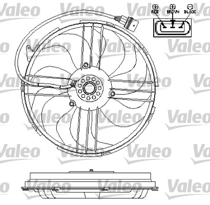 Ventilator, radiator 696196 VALEO