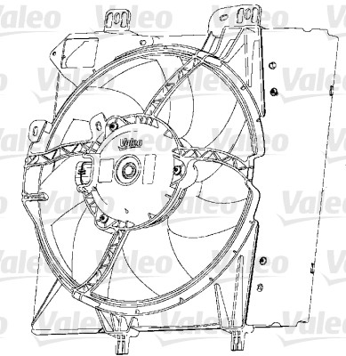Ventilator, radiator 696238 VALEO