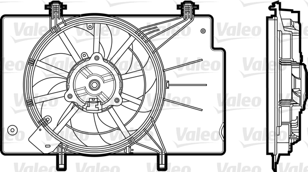 Ventilator, radiator 696344 VALEO