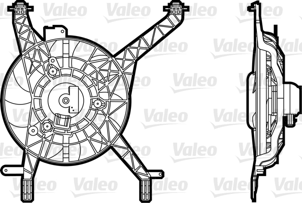 Ventilator, radiator 696345 VALEO