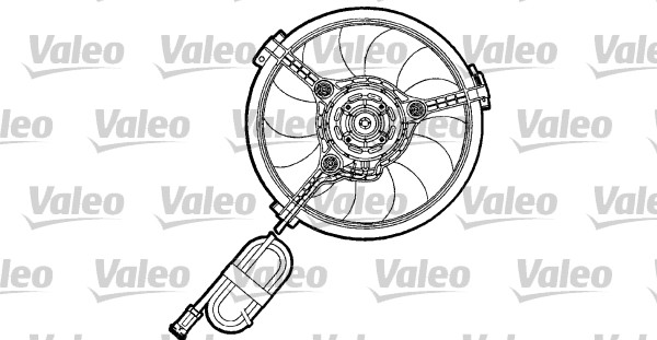 Ventilator, radiator 698155 VALEO