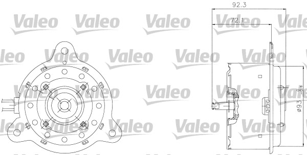 Motor electric,ventilator 698301 VALEO