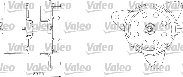 Motor electric,ventilator 698308 VALEO