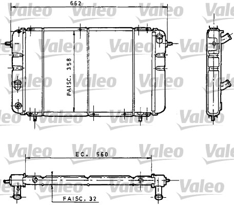 Radiator, racire motor 730034 VALEO