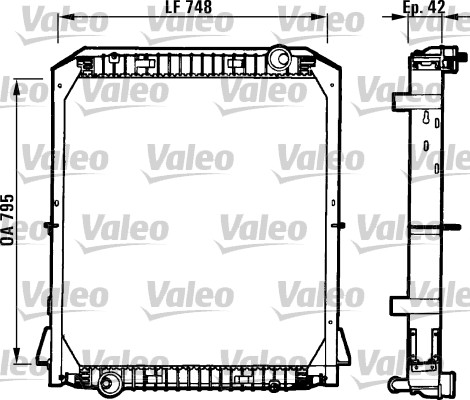 Radiator, racire motor 730258 VALEO