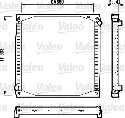 Radiator, racire motor 730260 VALEO