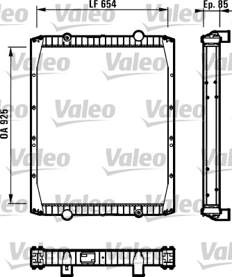 Radiator, racire motor 730337 VALEO