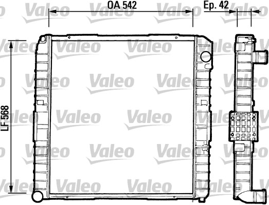 Radiator, racire motor 730378 VALEO