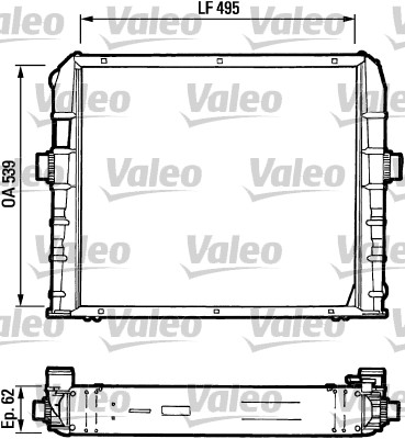 Radiator, racire motor 730384 VALEO
