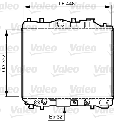 Radiator, racire motor 730435 VALEO