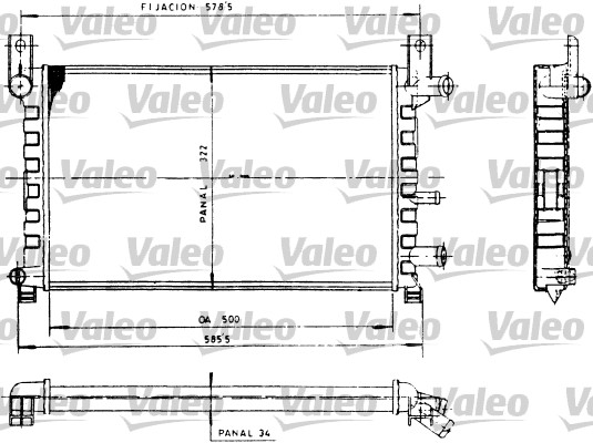 Radiator, racire motor 730483 VALEO