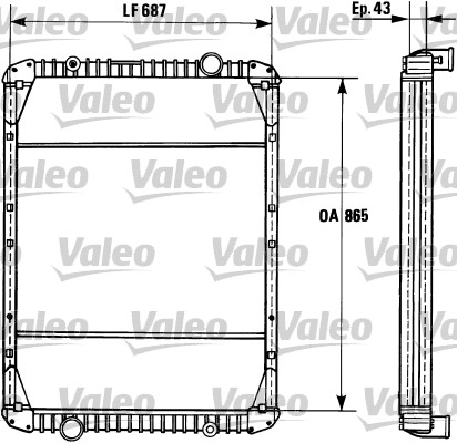 Radiator, racire motor 730748 VALEO