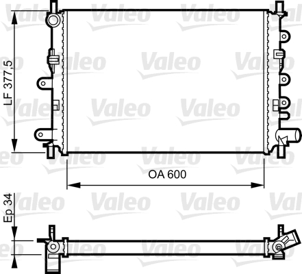 Radiator, racire motor 730856 VALEO