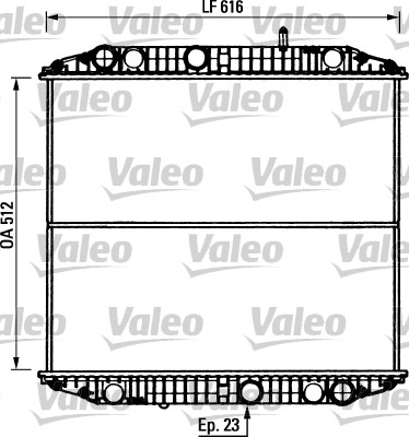 Radiator, racire motor 730894 VALEO
