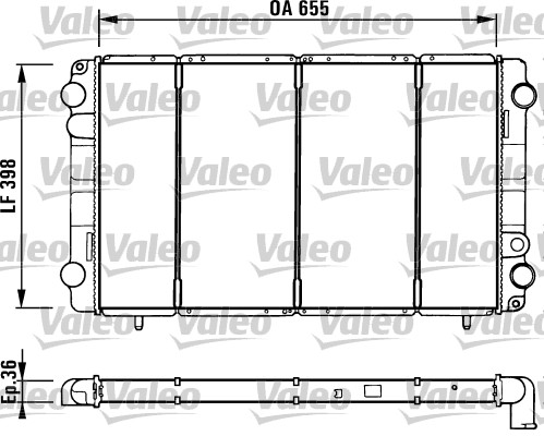 Radiator, racire motor 730944 VALEO