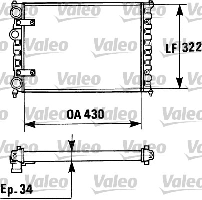 Radiator, racire motor 730946 VALEO