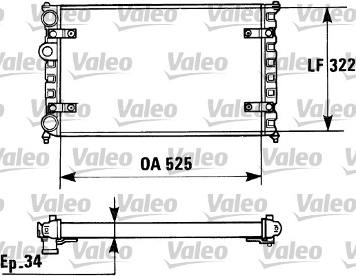 Radiator, racire motor 730947 VALEO