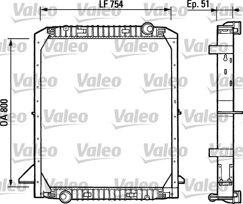 Radiator, racire motor 730964 VALEO