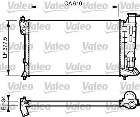 Radiator, racire motor 730983 VALEO