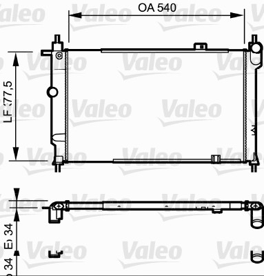 Radiator, racire motor 730993 VALEO