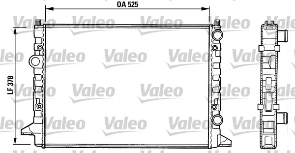 Radiator, racire motor 731007 VALEO