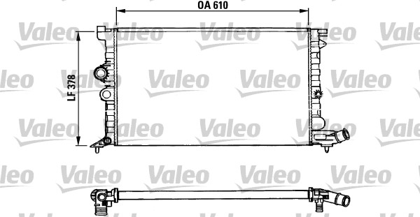 Radiator, racire motor 731009 VALEO