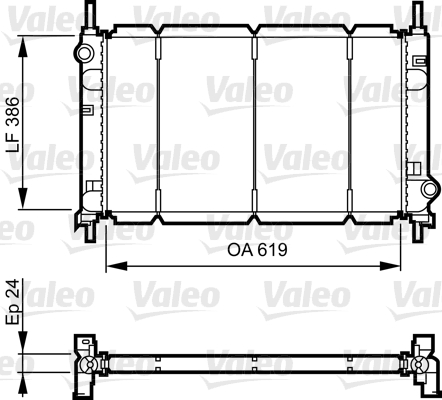 Radiator, racire motor 731011 VALEO