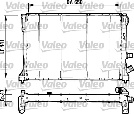 Radiator, racire motor 731129 VALEO