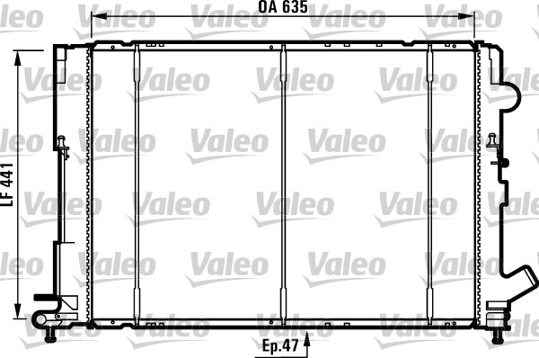 Radiator, racire motor 731161 VALEO