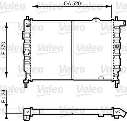 Radiator, racire motor 731217 VALEO