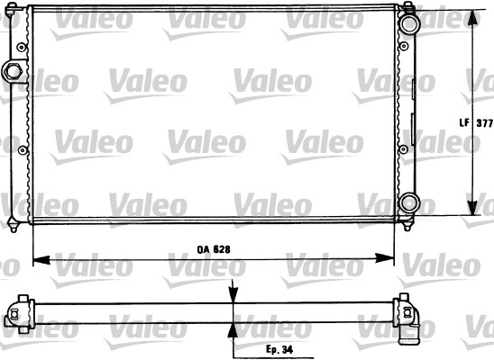 Radiator, racire motor 731265 VALEO