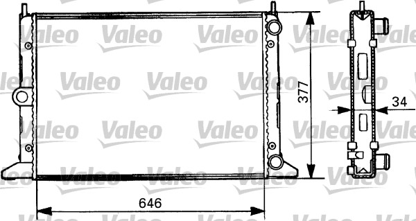 Radiator, racire motor 731386 VALEO