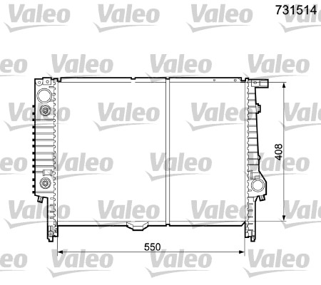 Radiator, racire motor 731514 VALEO