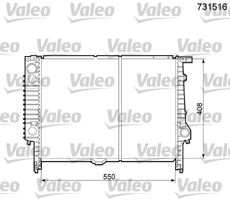 Radiator, racire motor 731516 VALEO