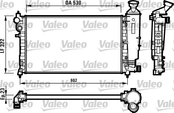 Radiator, racire motor 731526 VALEO