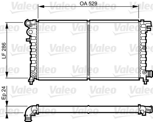 Radiator, racire motor 731530 VALEO